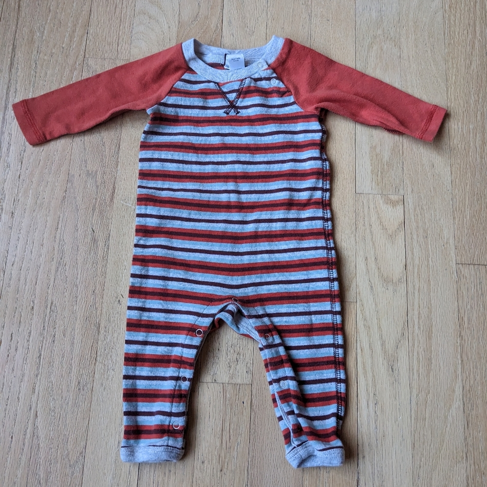 Tea Collection Boy's Striped romper size 0-3 months